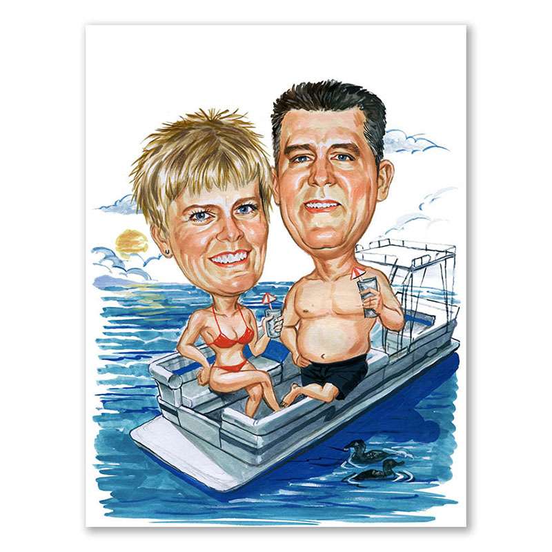 Bild von   karikatur vom foto urlaubspajpg | Individuelle 🎁 persönliche 🎁 personalisierte Geschenke bedruckt ▪ bestickt ▪ graviert