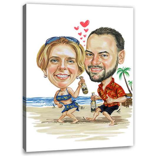 Bild von   karikatur vom foto urlaubsfejpg | Individuelle 🎁 persönliche 🎁 personalisierte Geschenke bedruckt ▪ bestickt ▪ graviert