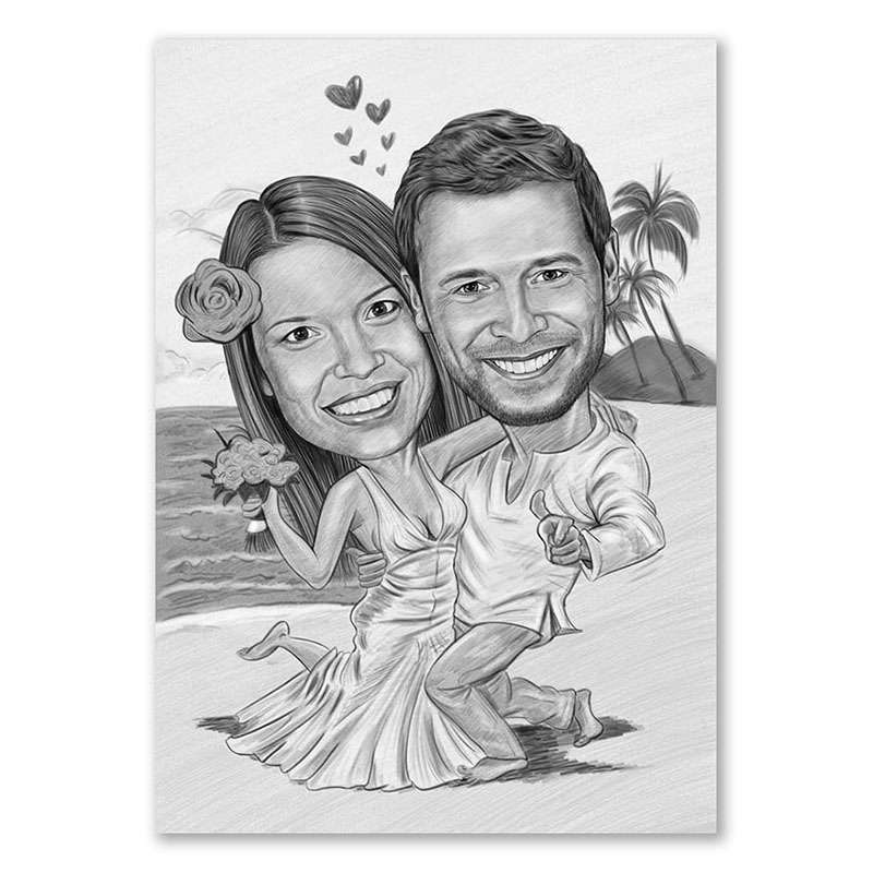 Bild von   karikatur vom foto tropischejpg | Individuelle 🎁 persönliche 🎁 personalisierte Geschenke bedruckt ▪ bestickt ▪ graviert