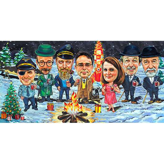 Bild von   karikatur vom foto gruppe dejpg | Individuelle 🎁 persönliche 🎁 personalisierte Geschenke bedruckt ▪ bestickt ▪ graviert