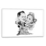 Bild von   karikatur vom foto hochzeitsjpg | Individuelle 🎁 persönliche 🎁 personalisierte Geschenke bedruckt ▪ bestickt ▪ graviert