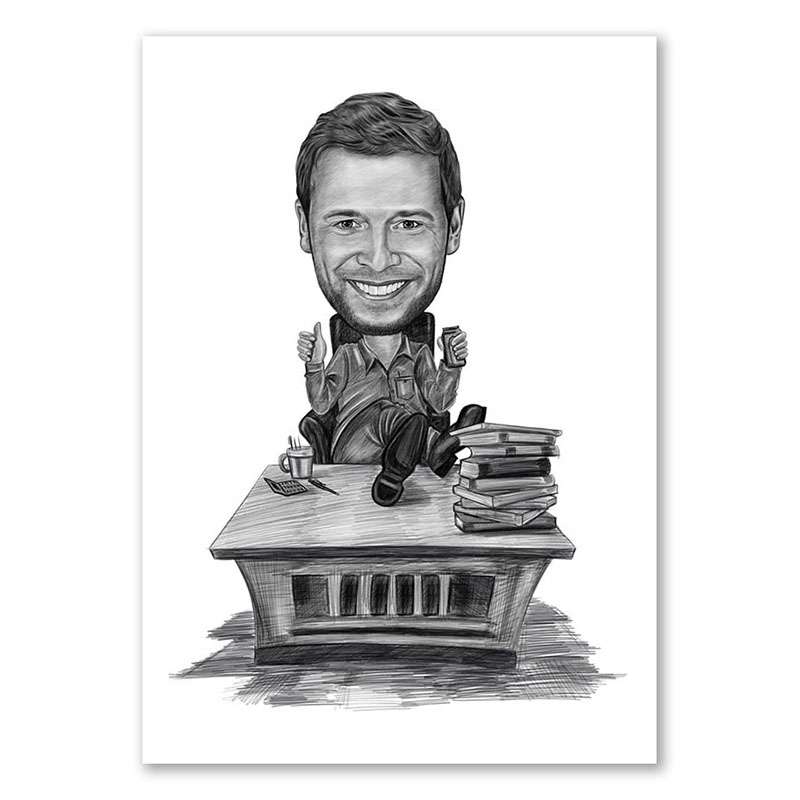 Bild von   karikatur vom foto im befbfbdrojpg | Individuelle 🎁 persönliche 🎁 personalisierte Geschenke bedruckt ▪ bestickt ▪ graviert