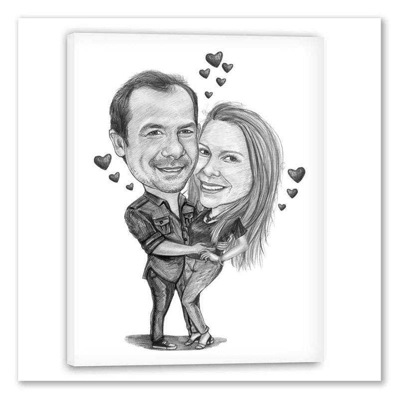 Bild von   karikatur vom foto liebe zeijpg | Individuelle 🎁 persönliche 🎁 personalisierte Geschenke bedruckt ▪ bestickt ▪ graviert