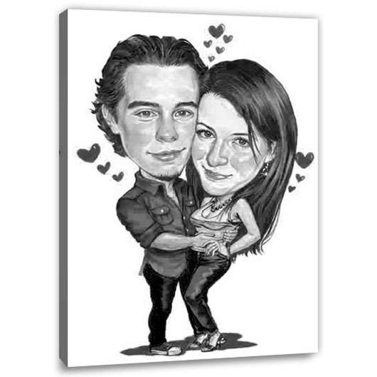 Bild von   karikatur vom foto liebe swjpg | Individuelle 🎁 persönliche 🎁 personalisierte Geschenke bedruckt ▪ bestickt ▪ graviert