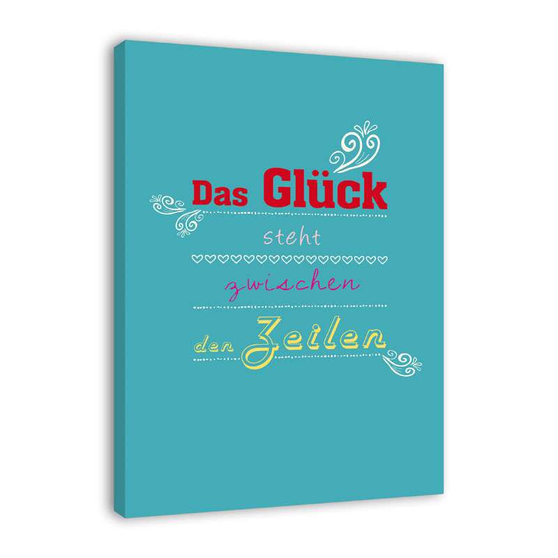 Bild von   spruch auf leinwand das glijpg | Individuelle 🎁 persönliche 🎁 personalisierte Geschenke bedruckt ▪ bestickt ▪ graviert
