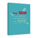 Bild von   spruch auf leinwand ewig deijpg | Individuelle 🎁 persönliche 🎁 personalisierte Geschenke bedruckt ▪ bestickt ▪ graviert