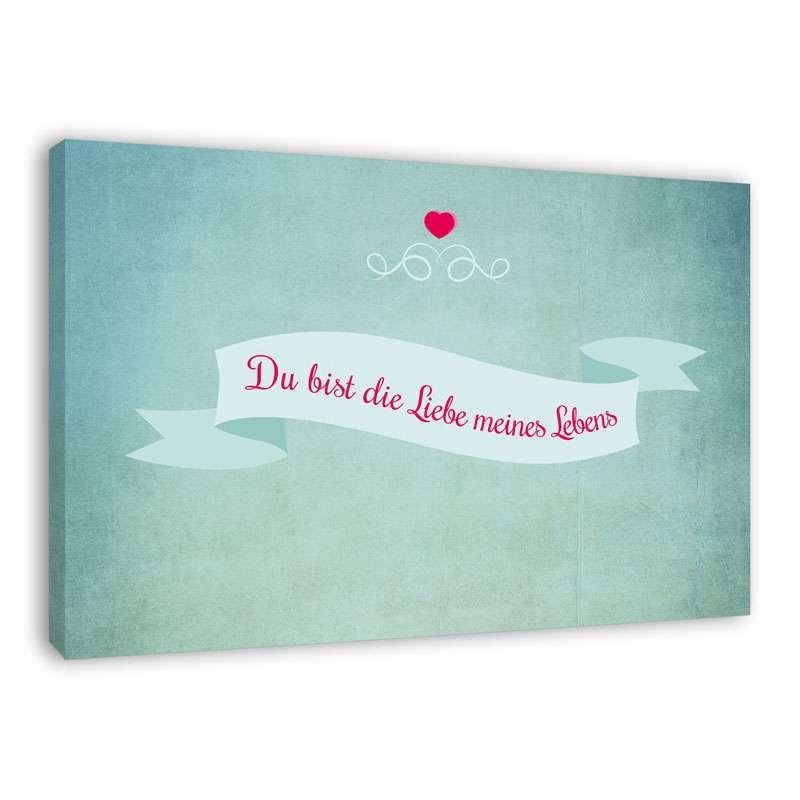 Bild von   spruch auf leinwand du bistjpg | Individuelle 🎁 persönliche 🎁 personalisierte Geschenke bedruckt ▪ bestickt ▪ graviert
