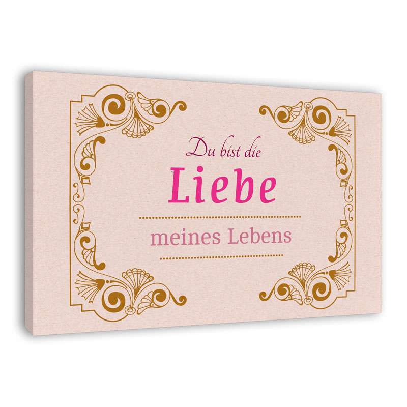 Bild von   spruch auf leinwand du bistjpg | Individuelle 🎁 persönliche 🎁 personalisierte Geschenke bedruckt ▪ bestickt ▪ graviert