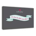 Bild von   spruch auf leinwand du bistjpg | Individuelle 🎁 persönliche 🎁 personalisierte Geschenke bedruckt ▪ bestickt ▪ graviert