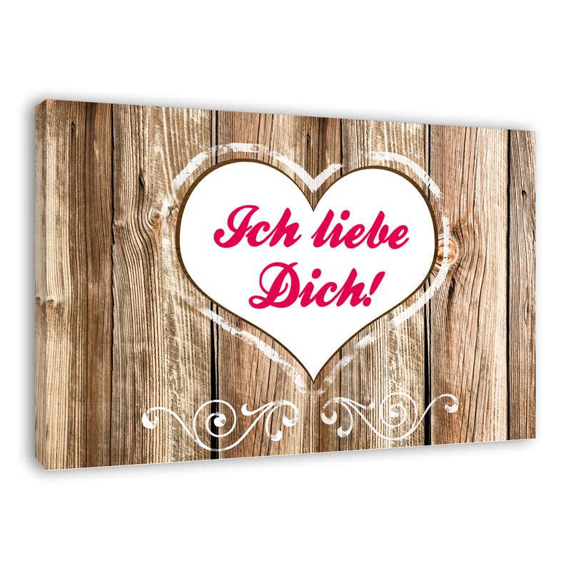 Bild von   spruch auf leinwand ich liebjpg | Individuelle 🎁 persönliche 🎁 personalisierte Geschenke bedruckt ▪ bestickt ▪ graviert