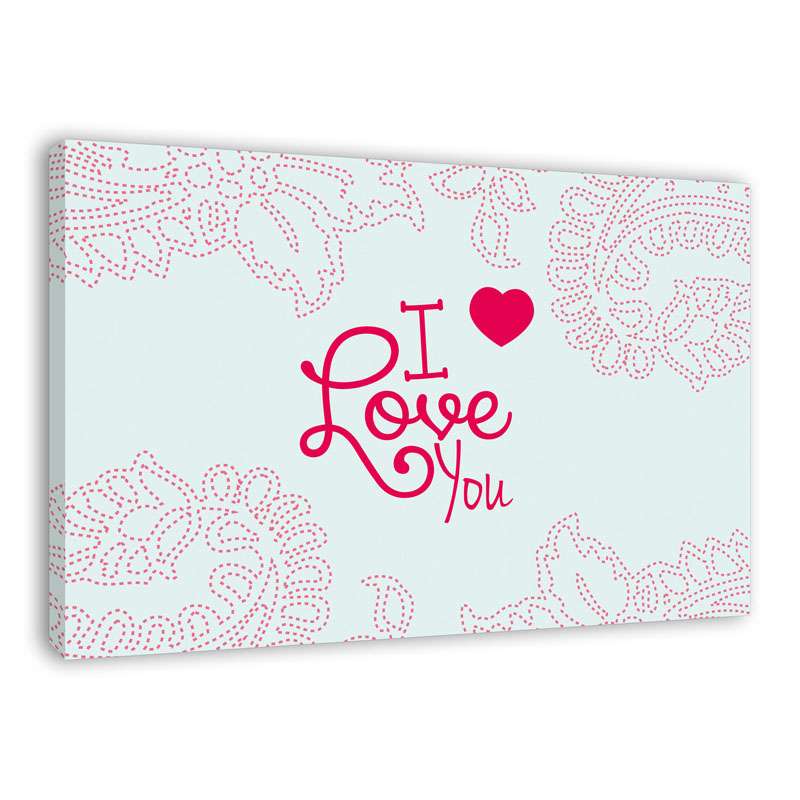 Bild von   spruch auf leinwand ich liebjpg | Individuelle 🎁 persönliche 🎁 personalisierte Geschenke bedruckt ▪ bestickt ▪ graviert