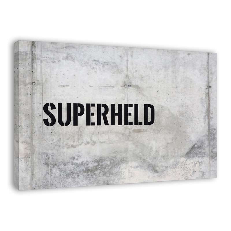 Bild von   spruch auf leinwand superheljpg | Individuelle 🎁 persönliche 🎁 personalisierte Geschenke bedruckt ▪ bestickt ▪ graviert