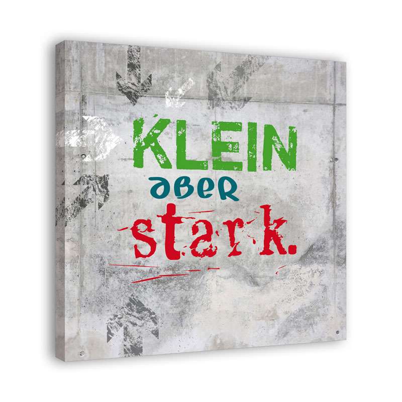 Bild von   spruch auf leinwand klein abjpg | Individuelle 🎁 persönliche 🎁 personalisierte Geschenke bedruckt ▪ bestickt ▪ graviert