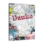 Bild von   spruch auf leinwand dankejpg | Individuelle 🎁 persönliche 🎁 personalisierte Geschenke bedruckt ▪ bestickt ▪ graviert
