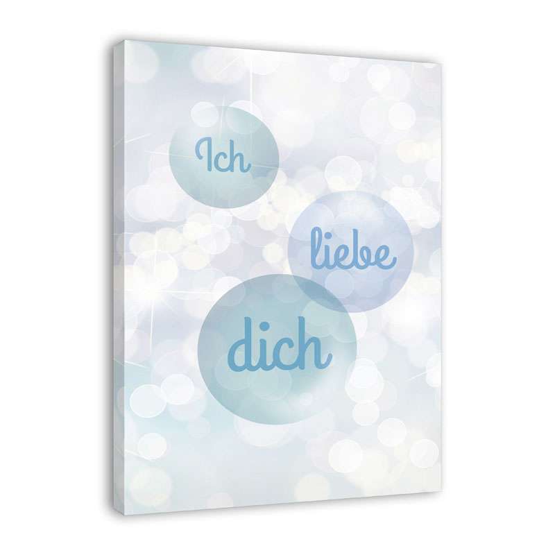 Bild von   spruch auf leinwand ich liebjpg | Individuelle 🎁 persönliche 🎁 personalisierte Geschenke bedruckt ▪ bestickt ▪ graviert