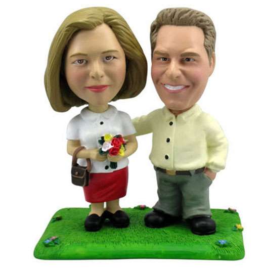 Bild von   d comicfigur vom foto paarjpg | Individuelle 🎁 persönliche 🎁 personalisierte Geschenke bedruckt ▪ bestickt ▪ graviert