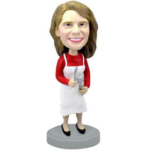 3D-Comicfigur vom Foto - Hausfrau (QF-4055)