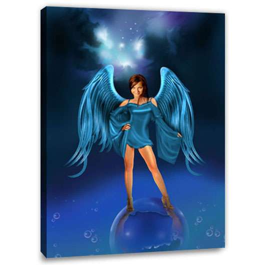 Bild von   fantasie portrait blaues elfjpg | Individuelle 🎁 persönliche 🎁 personalisierte Geschenke bedruckt ▪ bestickt ▪ graviert