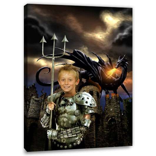 Bild von   fantasie portrait drachenkamjpg | Individuelle 🎁 persönliche 🎁 personalisierte Geschenke bedruckt ▪ bestickt ▪ graviert