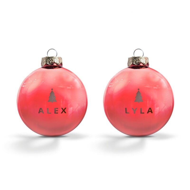 Bild von   weihnachtskugel mit namen rojpg | Individuelle 🎁 persönliche 🎁 personalisierte Geschenke bedruckt ▪ bestickt ▪ graviert