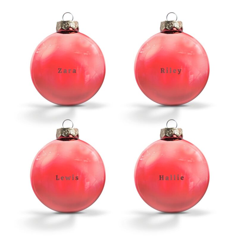 Bild von   weihnachtskugel mit namen rojpg | Individuelle 🎁 persönliche 🎁 personalisierte Geschenke bedruckt ▪ bestickt ▪ graviert