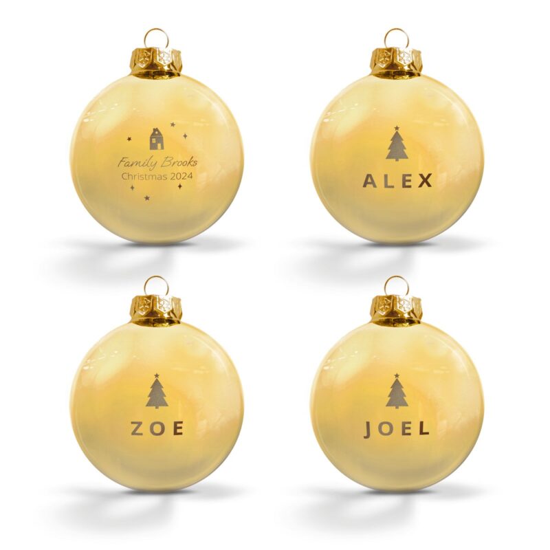 Bild von   weihnachtskugel mit namen gojpg | Individuelle 🎁 persönliche 🎁 personalisierte Geschenke bedruckt ▪ bestickt ▪ graviert