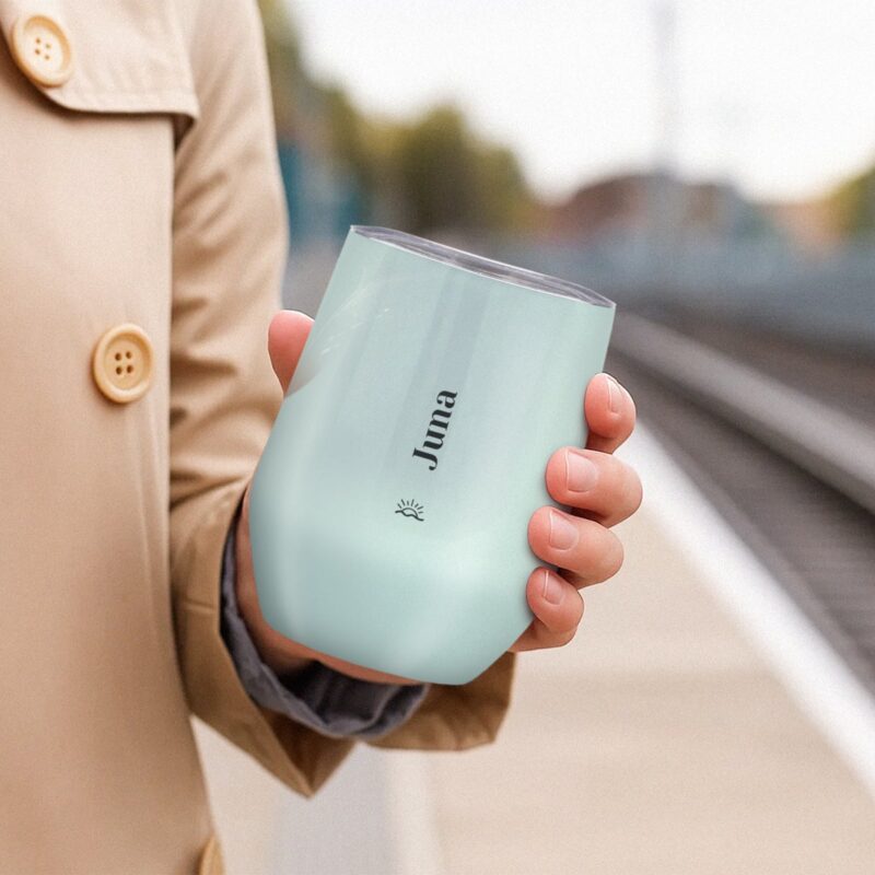 Bild von   reisebecher mit deckel  mjpg | Individuelle 🎁 persönliche 🎁 personalisierte Geschenke bedruckt ▪ bestickt ▪ graviert