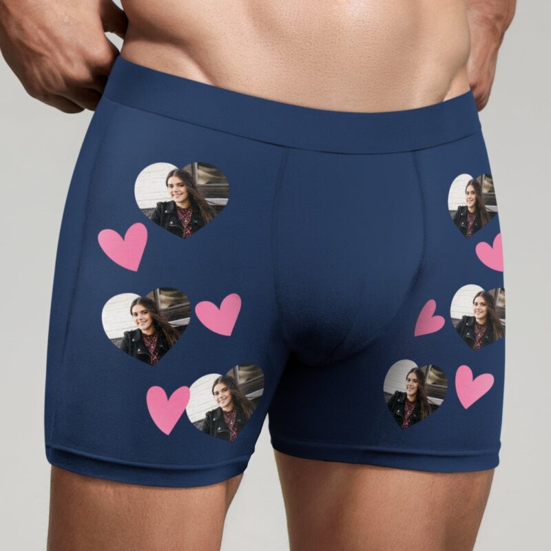 Bild von   boxershort mit foto l blaujpg | Individuelle 🎁 persönliche 🎁 personalisierte Geschenke bedruckt ▪ bestickt ▪ graviert