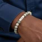 Bild von   labradorit armband mit gravurjpg | Individuelle 🎁 persönliche 🎁 personalisierte Geschenke bedruckt ▪ bestickt ▪ graviert