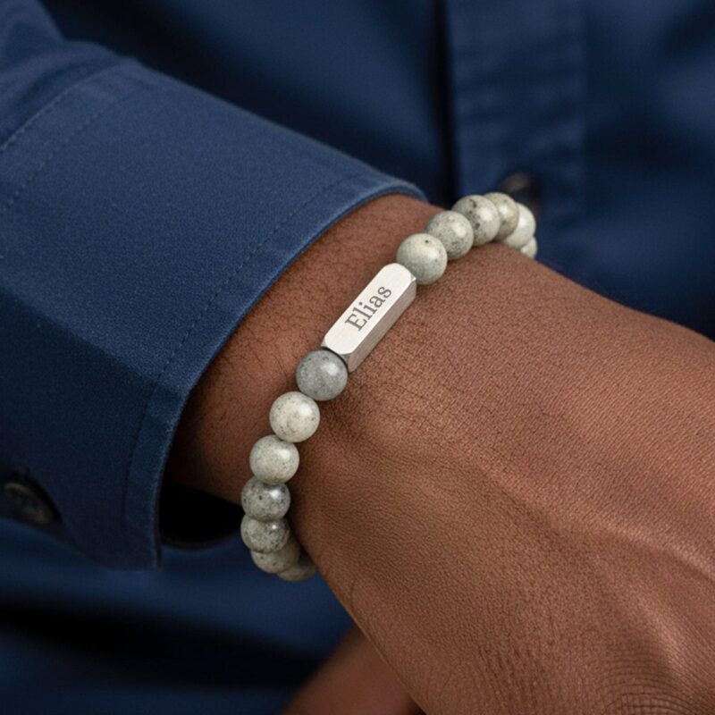 Bild von   labradorit armband mit gravurjpg | Individuelle 🎁 persönliche 🎁 personalisierte Geschenke bedruckt ▪ bestickt ▪ graviert