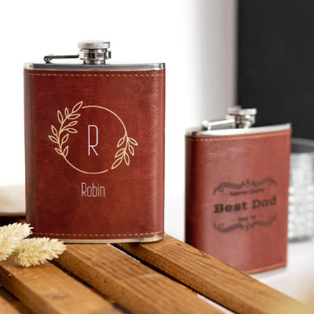 Personalisierter Flachmann mit Vollfarbdruck