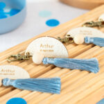 Bild von   blaue schluesselanhaengerg mitjpg | Individuelle 🎁 persönliche 🎁 personalisierte Geschenke bedruckt ▪ bestickt ▪ graviert