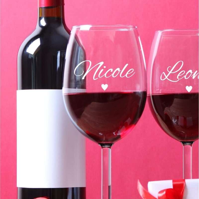 XXL Leonardo Weinglas "Herz" - mit Wunschname