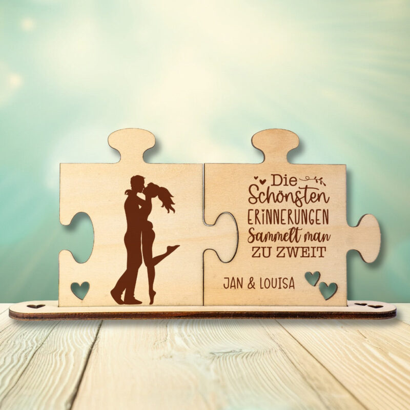 Bild von   holz puzzleteile erinnerungjpg | Individuelle 🎁 persönliche 🎁 personalisierte Geschenke bedruckt ▪ bestickt ▪ graviert