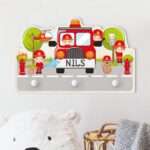 Bild von   kindergarderobe holz mit namenjpg | Individuelle 🎁 persönliche 🎁 personalisierte Geschenke bedruckt ▪ bestickt ▪ graviert