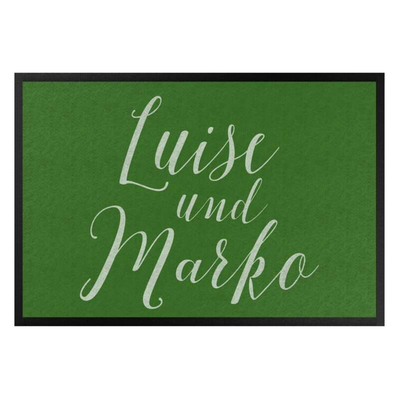 Bild von   fussmatte mit eigenem text hanjpg | Individuelle 🎁 persönliche 🎁 personalisierte Geschenke bedruckt ▪ bestickt ▪ graviert