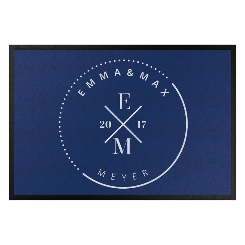 Bild von   fussmatte mit eigenem text inijpg | Individuelle 🎁 persönliche 🎁 personalisierte Geschenke bedruckt ▪ bestickt ▪ graviert