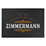 Bild von   fussmatte mit eigenem text vinjpg | Individuelle 🎁 persönliche 🎁 personalisierte Geschenke bedruckt ▪ bestickt ▪ graviert