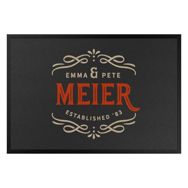 Bild von   fussmatte mit eigenem text vinjpg | Individuelle 🎁 persönliche 🎁 personalisierte Geschenke bedruckt ▪ bestickt ▪ graviert