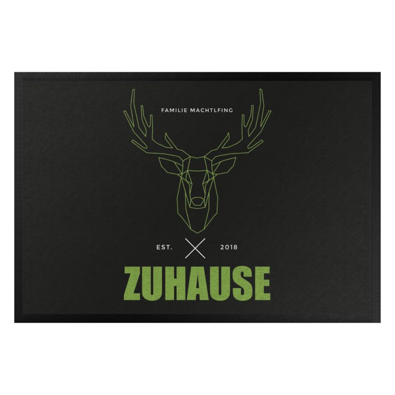 Bild von   fussmatte mit eigenem text zuhjpg | Individuelle 🎁 persönliche 🎁 personalisierte Geschenke bedruckt ▪ bestickt ▪ graviert