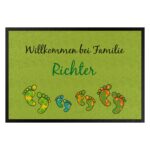 Bild von   fussmatte mit eigenem text wiljpg | Individuelle 🎁 persönliche 🎁 personalisierte Geschenke bedruckt ▪ bestickt ▪ graviert