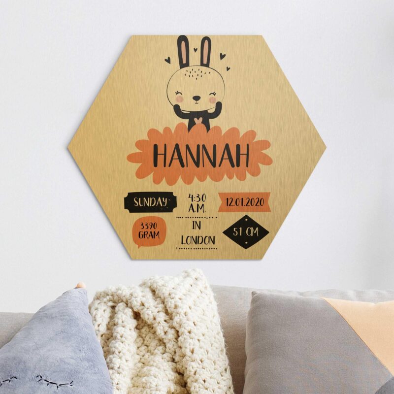 Bild von   hexagon alu dibond bild das gljpg | Individuelle 🎁 persönliche 🎁 personalisierte Geschenke bedruckt ▪ bestickt ▪ graviert