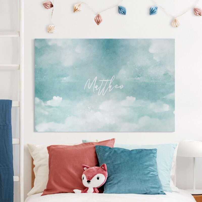 Bild von   leinwandbild wolkenhimmel tuerjpg | Individuelle 🎁 persönliche 🎁 personalisierte Geschenke bedruckt ▪ bestickt ▪ graviert