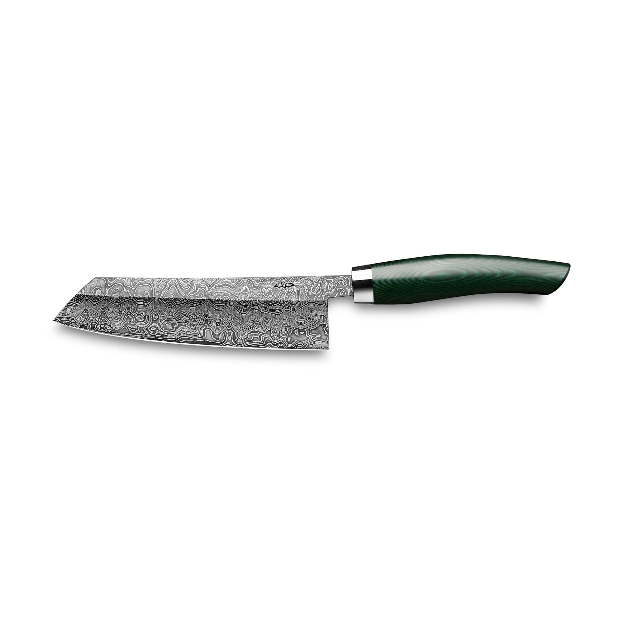 Nesmuk EXKLUSIV Kochmesser 140 mm Damast Micarta Green