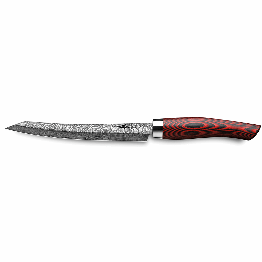 Nesmuk EXKLUSIV Slicer 160 mm Damast Micarta Red