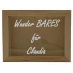 Bild von   holz spardose bilderrahmen mitjpg | Individuelle 🎁 persönliche 🎁 personalisierte Geschenke bedruckt ▪ bestickt ▪ graviert