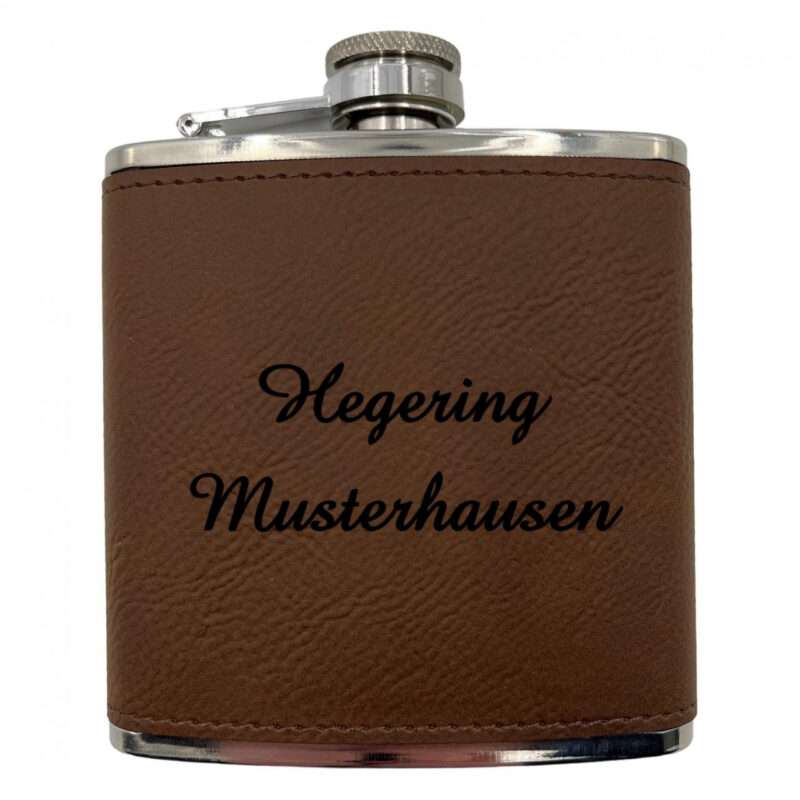 Bild von   flachmann mit hochwertigem kunjpg | Individuelle 🎁 persönliche 🎁 personalisierte Geschenke bedruckt ▪ bestickt ▪ graviert