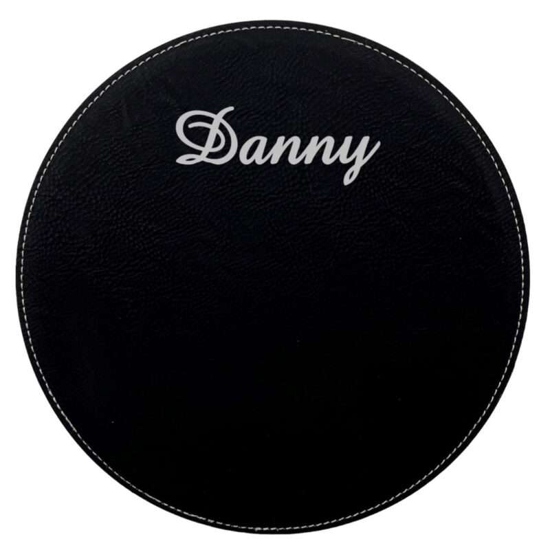 Bild von   mousepad kunstleder rund durchjpg | Individuelle 🎁 persönliche 🎁 personalisierte Geschenke bedruckt ▪ bestickt ▪ graviert