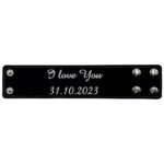 Bild von   armband kunstleder breit schwajpg | Individuelle 🎁 persönliche 🎁 personalisierte Geschenke bedruckt ▪ bestickt ▪ graviert