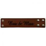 Bild von   armband kunstleder breit braunjpg | Individuelle 🎁 persönliche 🎁 personalisierte Geschenke bedruckt ▪ bestickt ▪ graviert